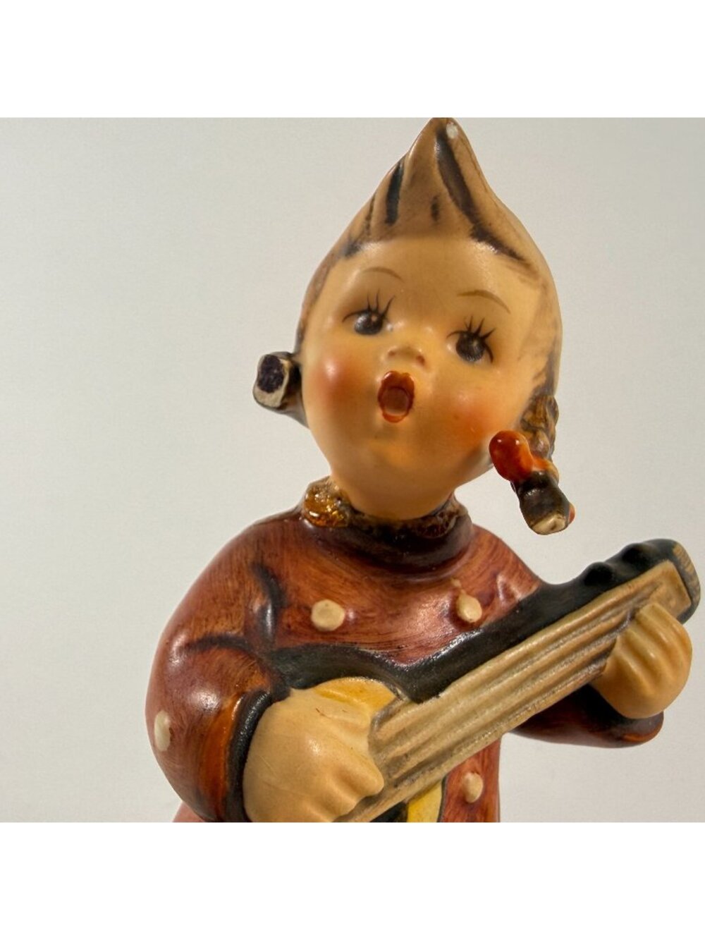 Vintage 1957-63 Goebel Hummel Happiness #86 TMK 3 Figurine West Germany Damaged